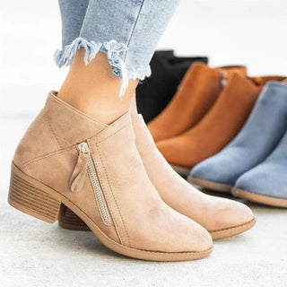 Leather Ankle Boots for Women
