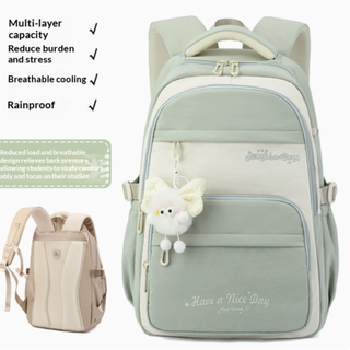 Three-piece Cartoon-print Set Backpack