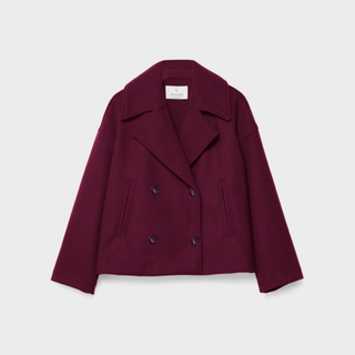Modern Short Coat with Double-Breasted Front for Women