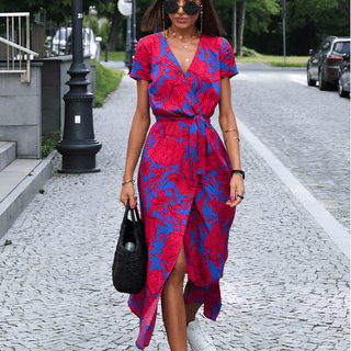 Women’s Split Hem LaceUp Dress