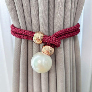 Lustrous Elegant 2-Piece Set  Pearl Curtain Tie Back
