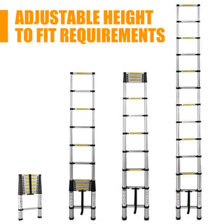 Telescopic Extendable Ladder with Adjustable Height