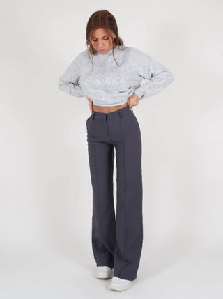 Women's High Waisted Wide Leg Trousers