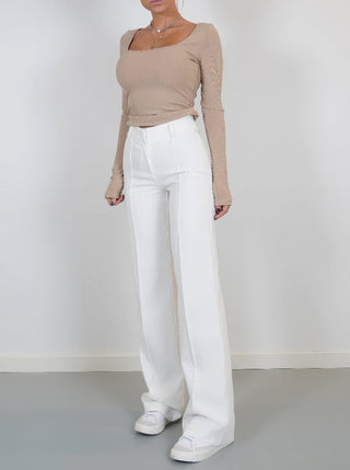 Women's High Waisted Wide Leg Trousers