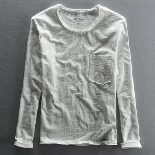 Vintage Cotton Long Sleeve with Crew Neck