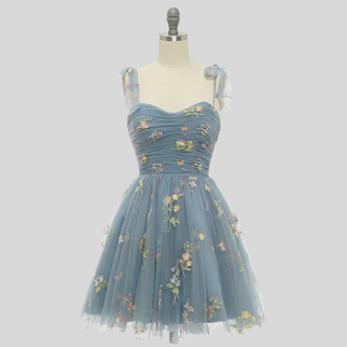 Elegant Embroidered Tulle Ball Gown – Statement Evening Wear