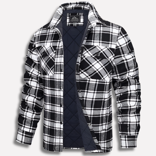 Cotton Checked Flannel Lumberjack Shirt