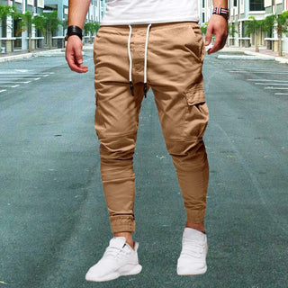Men's Casual Cargo Pants with Flap Pockets