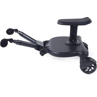Easy-Swivel 2-Wheel Buggy Board with Seat for Strollers