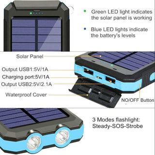 High-Capacity Solar Power Bank