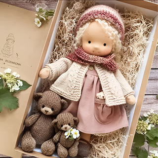 Handmade Waldorf Cuddly Doll