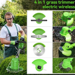Adjustable 24V Cordless Grass Trimmer for Easy Lawn Care