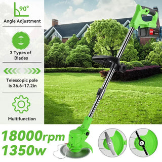 Adjustable 24V Cordless Grass Trimmer for Easy Lawn Care