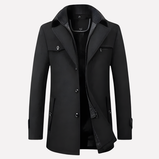 Men’s Notched-Collar Coat