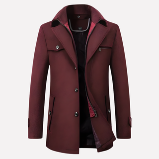 Men’s Notched-Collar Coat