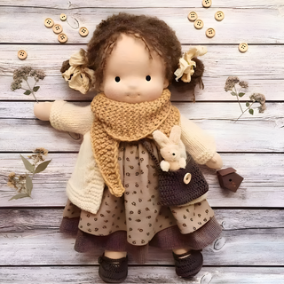 Handmade Waldorf Cuddly Doll