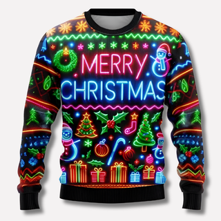 Unisex Neon Christmas Sweater