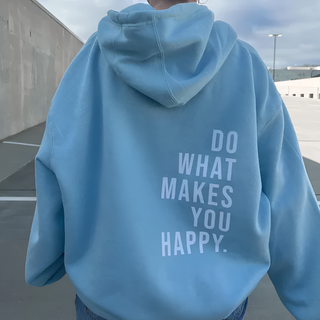 Unisex Happy Hooded Sweatshirt