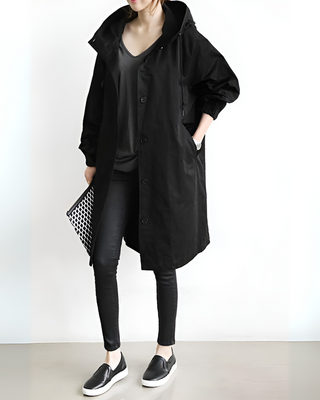Classic Hooded Trench Coat