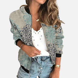 Vintage-Inspired Bomber Jacket for Women