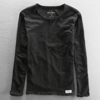 Vintage Cotton Long Sleeve with Crew Neck