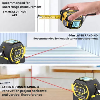 Multi-Functional 3-in-1 Laser Distance Meter for Home & Work