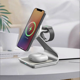 All-in-One Magnetic Wireless Charger for iPhone, Apple Watch & AirPods