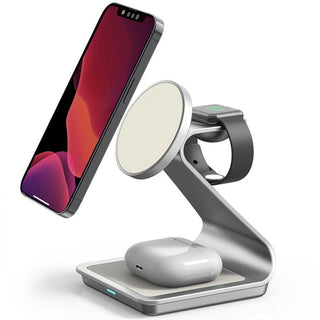 All-in-One Magnetic Wireless Charger for iPhone, Apple Watch & AirPods