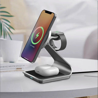 All-in-One Magnetic Wireless Charger for iPhone, Apple Watch & AirPods