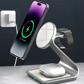 All-in-One Magnetic Wireless Charger for iPhone, Apple Watch & AirPods