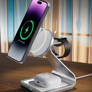 All-in-One Magnetic Wireless Charger for iPhone, Apple Watch & AirPods