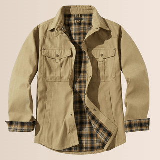 Men’s Vintage Flannel Plaid Jacket