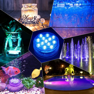 LED Light Color Submersible Pool Light with RF Remote