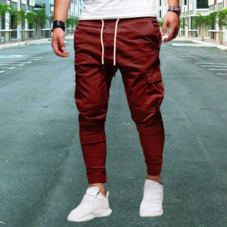 Men's Casual Cargo Pants with Flap Pockets
