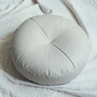 Nappa Leather Japanese Style Cushion – Minimalist Comfort with a Luxurious Touch
