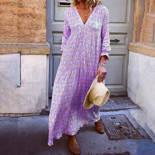 Bohowaves Geometric Maxi Dress — Where Bohemian Flair Meets Summer Elegance