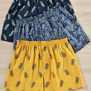 Set of 3 Men's Boxers made of Cotton