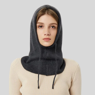 Knitted Winter Hooded Neck Warmer