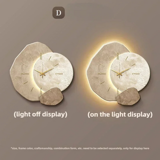 Modern Minimalist Wall Clock with Light