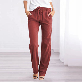 Airy Cotton-Linen Trousers for Women