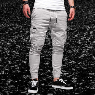 Men's Casual Cargo Pants with Flap Pockets