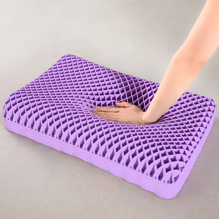 Breathable cervical TPE cushion with zero-pressure support