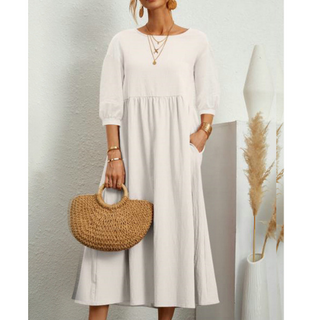 Isabelle – Women's Elegant Smocked Summer Dress | Midi