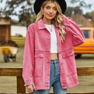 Classic Vintage Denim Jacket for Women