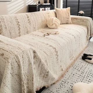 Almond Crest Sofa Cover Elegant Comfort for Your Living Space