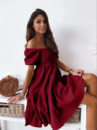 Elegant One-Shoulder Mini Dress for Summer