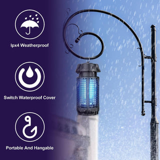 Electric insect killer with 20W UV light and 4200V mains, IPX4 waterproof