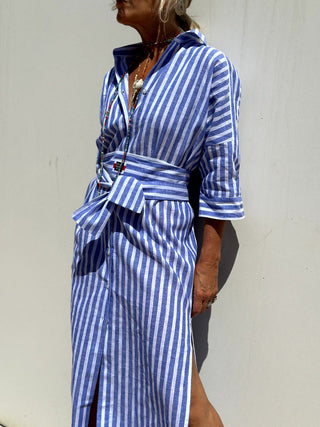 Women’s Elegant Long Sleeve Shirt Dress