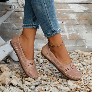 Women’s Perforated Comfort Slip On Loafers