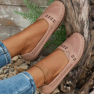 Women’s Perforated Comfort Slip On Loafers